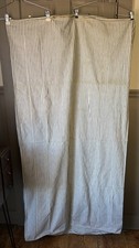 Vintage 1930s Blue White Ticking Stripe Mattress Cover Duvet 63.5”x35” Zipper picture