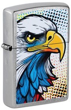 Zippo Pop Art Eagle Design Street Chrome Windproof Lighter, 47284 picture