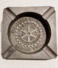VTG CAST METAL ASHTRAY--ROTARY INTERNATIONAL-WAUSAU WI-1954-DJ MURRAY MFG CO picture