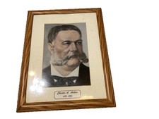 ~ VTG historical Portraits Warren G Harding 1921-1923￼ Oak Frame ￼ picture