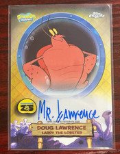 Topps Chrome SpongeBob 2025 Larry the Lobster SA-LL Auto 09/10 picture