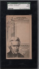 1880's H602 Trade Card AndrewJackson (7th US President) picture