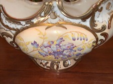 Antique Robert Hanke Hand Painted Royal Large Centerpiece-Austria 13 X 9 X 6 picture