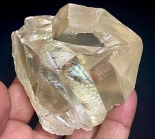 Calcite transparent yellow color crystal # 682 picture