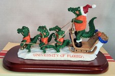 COLLEGE TREASURES University of Florida Gators Holiday Sleigh, Christmas Figure picture
