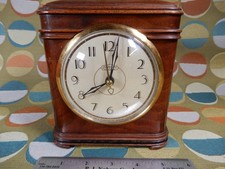 Ingraham SD321 Beautiful Wooden Clock Great Condition Serviced Keeps Good Time picture