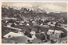 Cetinje Montenegro Lovtschen Birds Eye View Real Photo Antique Postcard J61143 picture