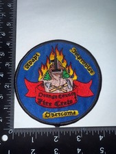 Orange County California CA Fire Crew 1 Fire Dept Shoulder Patch Obsolete picture
