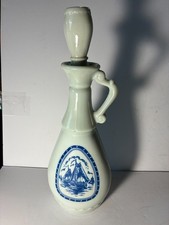 1963 JIM BEAM DECANTER  DELFT BLUE NAUTICAL THEME-  picture