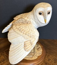 Franklin Mint George McMonigle “The Barn Owl” 12” Porcelain Sculpture 1987 picture