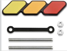 Universal Waterproof Tri-Color Grille Badge for Toyota & Others - Easy Install picture