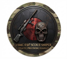USMC 0317 Scout Sniper Shirt - Gift Apparel Marine Corps Military T-Shirt picture