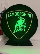 Lamborghini RGB LED Lamp with Remote Control - Official Logo (Desk / Decor) picture