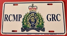 RCMP GRC Booster License Plate Royal Canadian Mounted Mounties picture