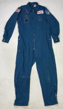 VINTAGE NASA Flight Suit Coveralls Patch Apollo-Soyuz STS-1 Columbia Blue picture
