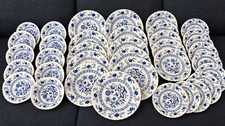 Johnson Brothers Blue Nordic 36 Pc Ironstone Dinnerware Set England Vintage picture