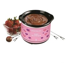 Nostalgia My Mini Chocolate Dipping Pot, Pink Polka Dot picture