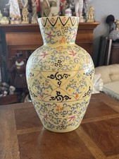 Rare Thomas Web enameled Hand Painted 10” Vase Moroccan Style 1880s MINT picture