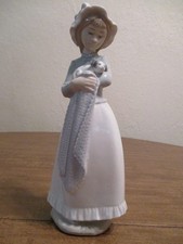 NAO BY LLADRO GIRL WITH DOG FIGURINE picture