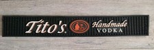 Titos Handmade Vodka Spill Mat Bar Rail Rubber Black picture