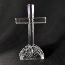 WATERFORD Marquis STANDING CROSS, Etched & Cut Crystal, 7