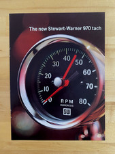 1967 Print Ad Brochure Stewart Warner 970 Tach Goldenrod Bonneville Fiberfab picture