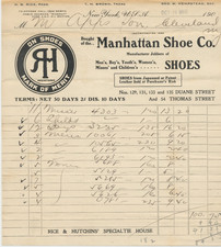 Bill - Manhattan Shoe Co. - Dated October 19, 1906 picture