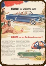 1952 FORD SUNLINER Convertible & Victoria Car DECORATIVE REPLICA METAL SIGN picture