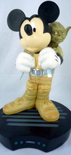Disney Mickey Mouse w/ Yoda Figurine Statue 18