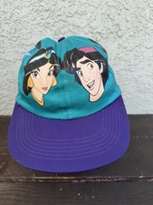 Vintage 1990s Disney's Aladdin Jasmine Genie Painters Hat Cotton Fresh Caps Rare picture