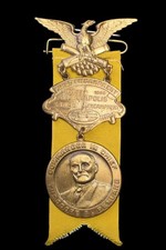 Rare 1949 GAR Final National Encampment Badge Ribbon Indianapolis Civil War picture