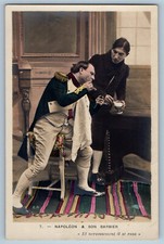 France Postcard Napoleon & Son Barbier And Nervously he Shaved c1940s RPPC Photo picture