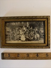 Framed Small Group Photo ca 1920s -- Men with Shriners Fez Hats picture