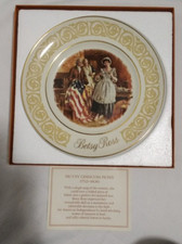 Vintage 1973 Avon Betsy Ross Plate In Original Box- Flag-Decorative picture