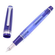 Sailor NAGASAWA Pro Gear Slim Silver Maya Lapis Lazuli 14K Fountain Pen Unused M picture