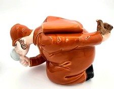 Vtg Sherlock Holmes Figural Novelty Teapot Roy Simpson Luber No 15 Japan picture