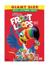 Kellogg's Froot Loops Original Giant Size Breakfast Cereal 23 oz picture
