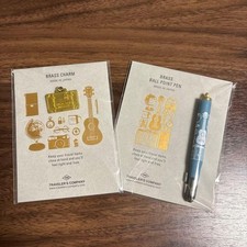 TRAVELER'S Company TF Brass Ballpoint Pen & Brass Charm Limited Edition picture