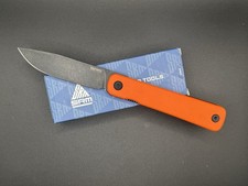SRM Pelfrey Orange G10 14c28n Drop Point Blade Frame Lock picture