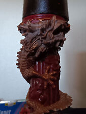 Vintage Dragon Candle Holder With Candle picture