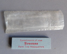 New Vint. Whetstone Sharpening Stone - Comp. of Firestone Farm Tire Headquarters picture
