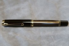 Pelikan Souveran M805 Brown Black Fountain Pen F Fine Nib Limited Edition picture