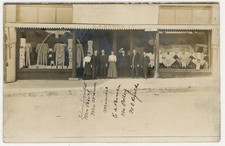 E.A. Bowen Co Dry Goods Store, Long Johns disp. - Upland California - 1909  RPPC picture