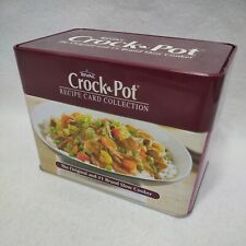 Rival Crockpot Recipe Card Set with Tin Color Photos Divider Blank Cards picture