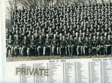 1954 Panoramic Photo - Wentworth Military Academy - Cadets & Faculty / All Named picture