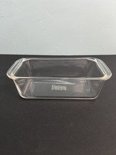 Vintage Pyrex Clear Glass Loaf Pan 213-B 9x5x3 Ovenware Made In USA 1.5 Qt picture
