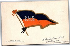 Vintage B.H.S. Flag Postcard Washington DC 1910 Art Color Phila PA picture