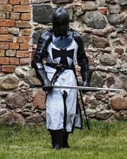 Medieval Black Templar Knight Full Body Set Armour Cosplay Halloween Suit picture