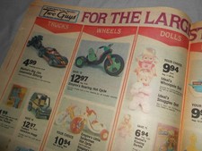 Vtg 1979 TWO GUYS  Store Circular Ad Toys Empire Hot Cycle Star Wars Children picture