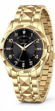$249 INVICTA SPECIALTY I GOLD WITH BLACK FACE 40mm picture